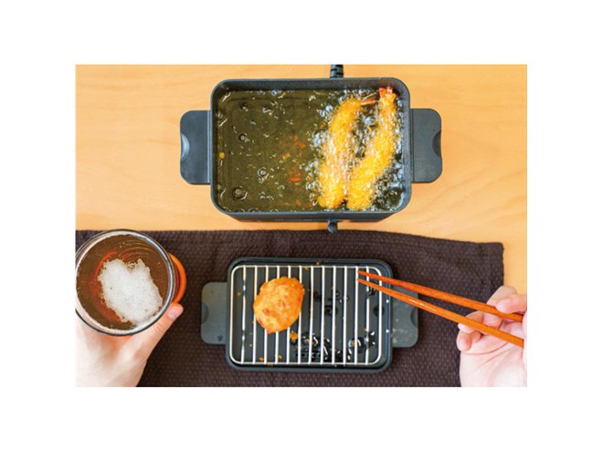 カップ1杯半の油”で揚げ物を調理できる、おひとりさま用フライヤー