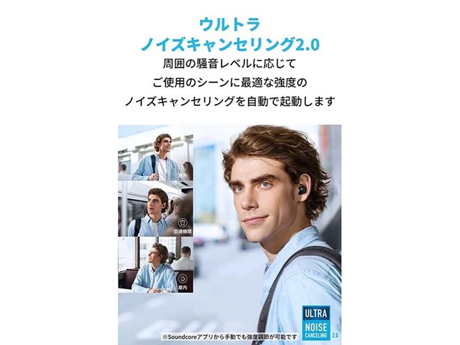 Anker、「Soundcore」ANC搭載完全ワイヤレスイヤホンで最小サイズの