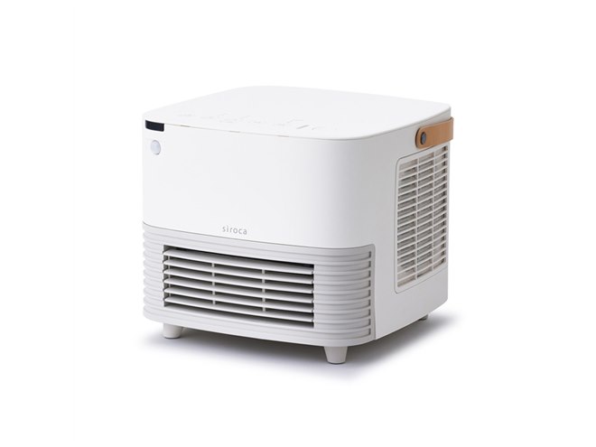 シロカ、コンパクトながら約3.5m先まで温風が届くセラミック