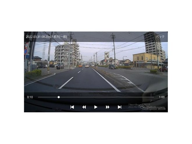 日本初の4カメラで死角なし、スマートレコ最新モデル
