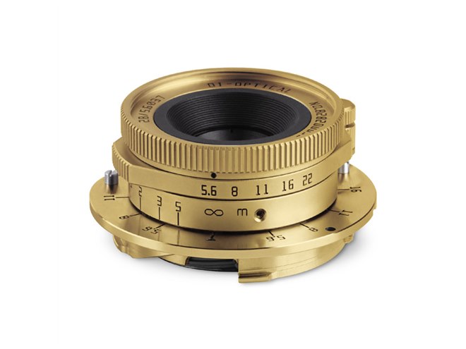 世界各500本限定、ライカM用「TTArtisan 28mm f/5.6」にゴールド