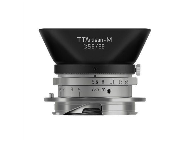 世界各500本限定、ライカM用「TTArtisan 28mm f/5.6」にゴールド