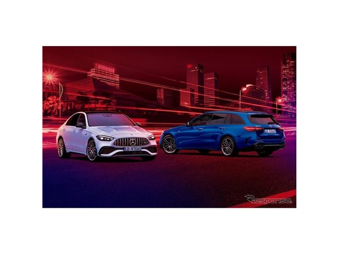 メルセデスベンツ Cクラス 新型、電動ターボ搭載の高性能モデル「AMG 