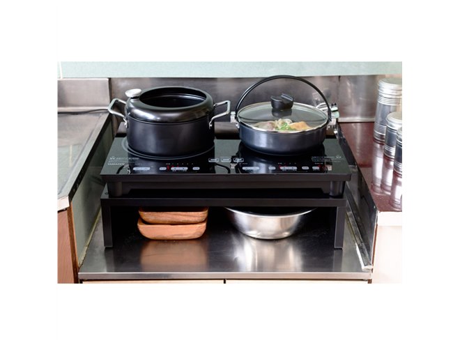 山善 IH調理器 YET-W1452 2024年製 横幅約52cmとコンパクトな「2口IH調理器 YET-W1452」を新発売