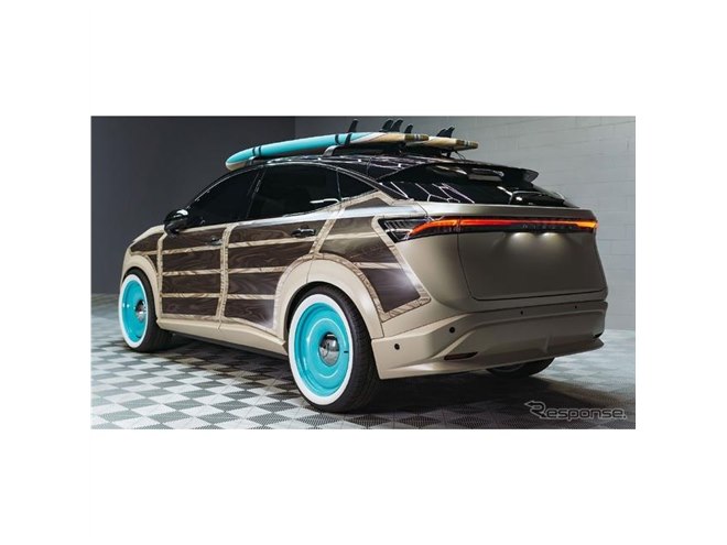 日産『アリア』、「ウッディワゴン」に変身…SEMA 2022で発表へ - 価格.com