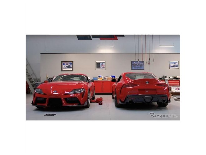 入荷now 買えない トヨタ スープラ 2台をカスタム、ゼロヨン10秒台…SEMA 2022で ミニカー