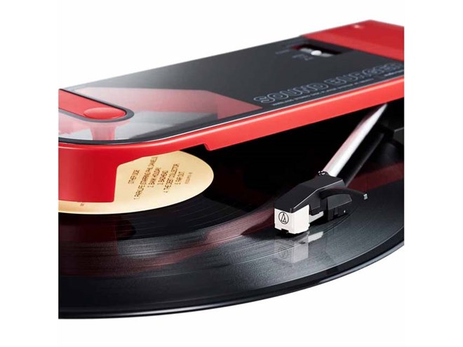 【完動美品】audio-technica SOUNDBURGER オマケつき オーテク、レコードを挟んで再生する「サウンドバーガー」が