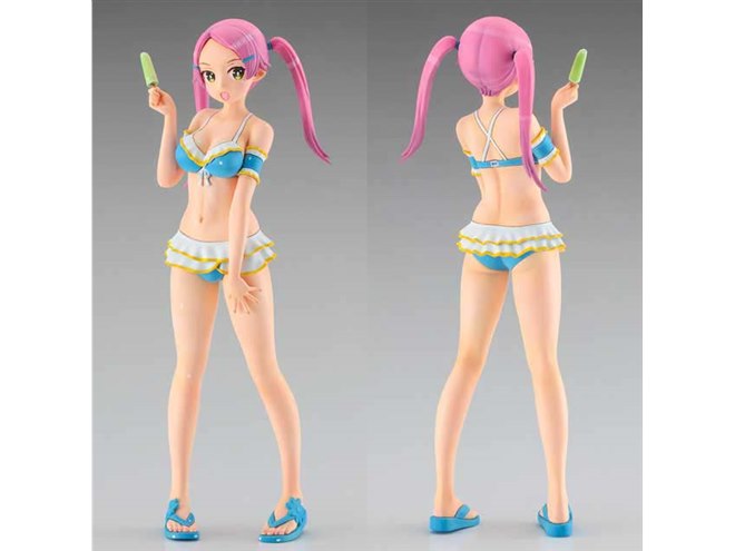 ハセガワ、1/12たまごガールズ「キュートなビキニ姿の朝霞りお