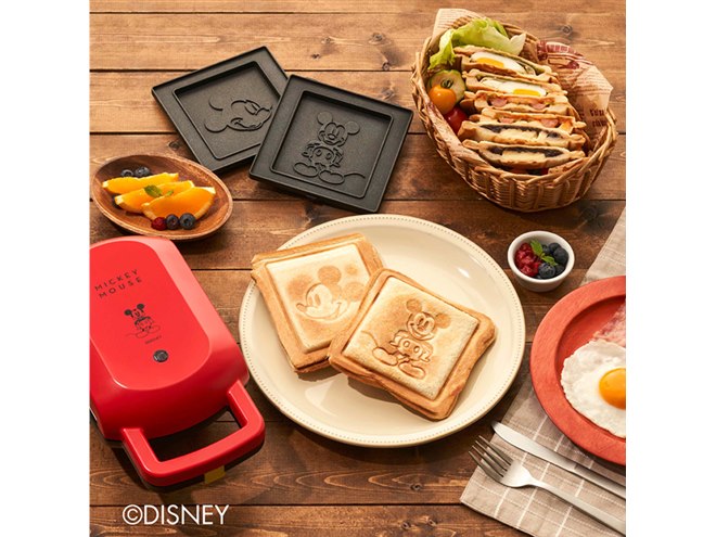 ミッキー/プーさんの焼き目が楽しめる「Disney ホットサンドメーカー」 - 価格.com