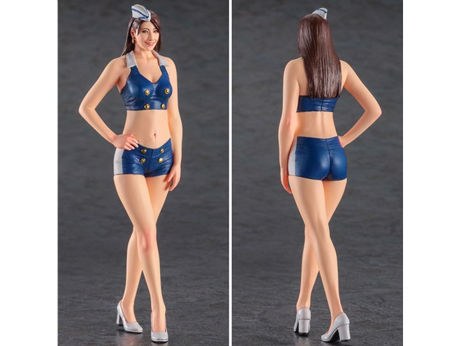 ラウンドガールを1/12スケールのリアル造形フィギュアで再現、ハセガワ