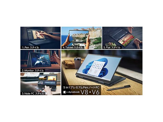 Dynabook、第12世代CoreやWi-Fi 6Eを採用した13.3型ノートPC