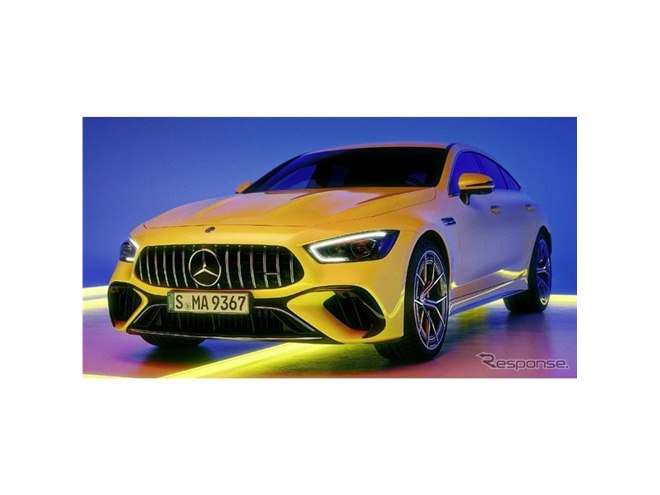 メルセデスAMG、1台限りの高性能PHEVは全身イエロー…テニス界の