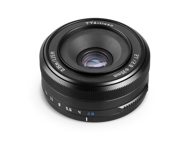 33,000円、富士フイルムX用のAF対応レンズ「TTArtisan AF 27mm f/2.8