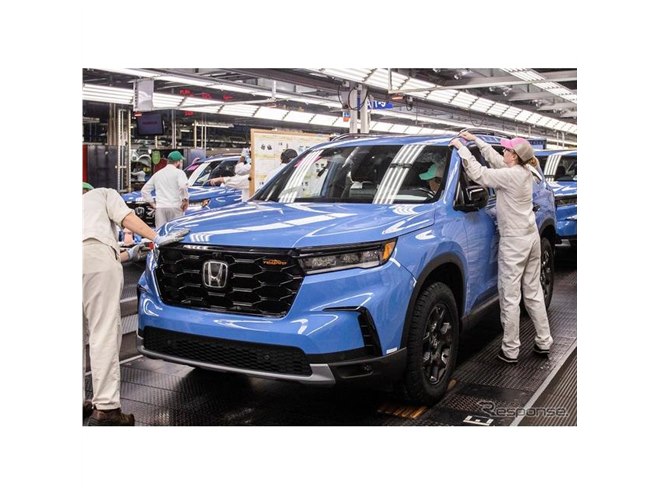 ホンダブランド最強のV6搭載、SUV『パイロット』新型…米国で生産開始