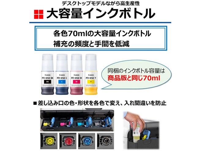 キヤノン、卓上に設置しやすいサイズのA1ノビ対応デスクトップ大判