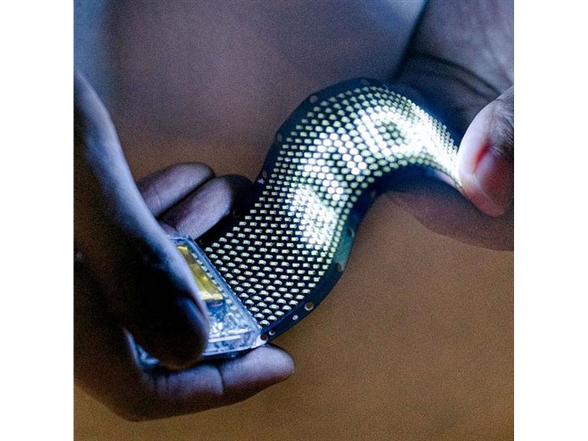 電子技販、充電しながら使用できる「ウェアラブルLEDディスプレイ