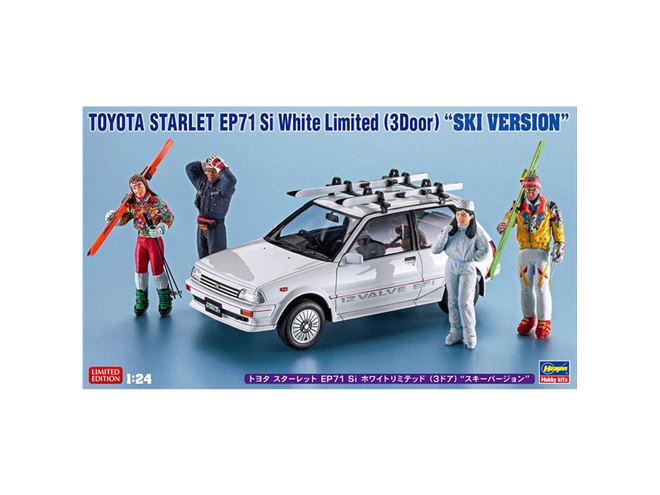 模型「トヨタ スターレット」スキーキャリアー＆フィギュアセットが