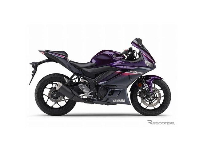 ヤマハ YZF-R25、新色「パープル」登場…2023年モデル発売へ - 価格.com
