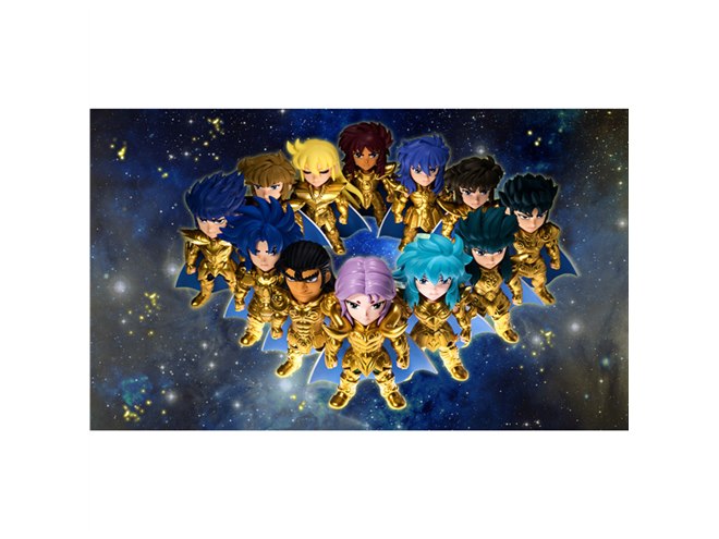 バンダイ、黄金聖衣をまとう全高80mmの「黄金聖闘士」サプライズトイ