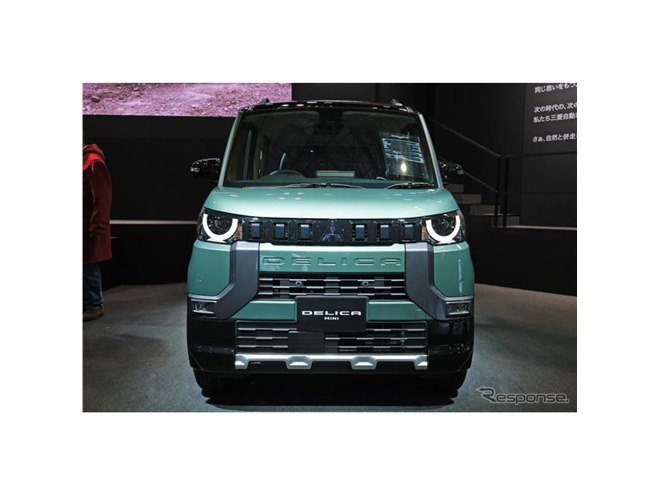 デリカミニ　ダイナミックシールド　フロントグリル　リアガーニッシュ　ラプター塗装 デリカミニ ダイナミックシールド フロントグリル リア