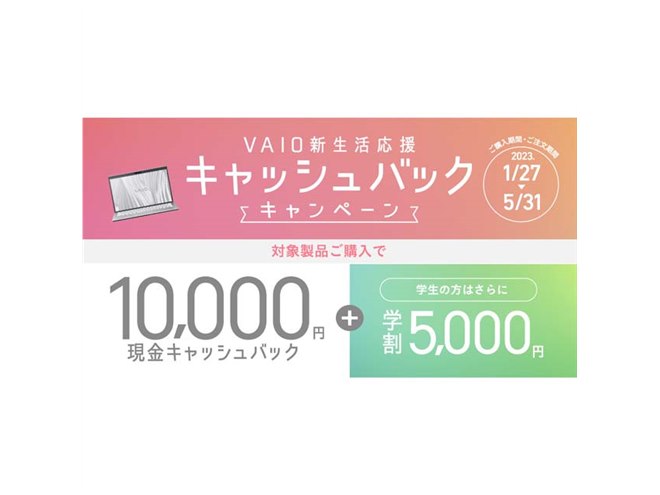 �uVAIO�V���������L���b�V���o�b�N�L�����y�[���v