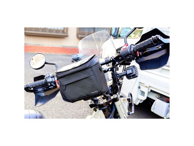 スマホを収納できる自転車用フロントバッグ発売、ハンドルバー