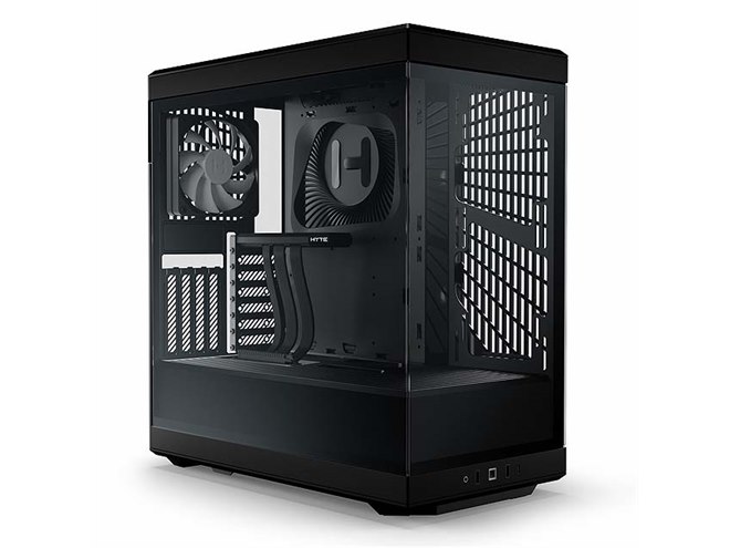 HYTE Y40 BLACK PCケース 自作PC ゲーミングPC HYTE、2面パノラマ強化ガラス搭載のミドルタワーPCケース「Y40