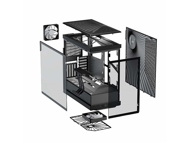 HYTE、2面パノラマ強化ガラス搭載のミドルタワーPCケース「Y40
