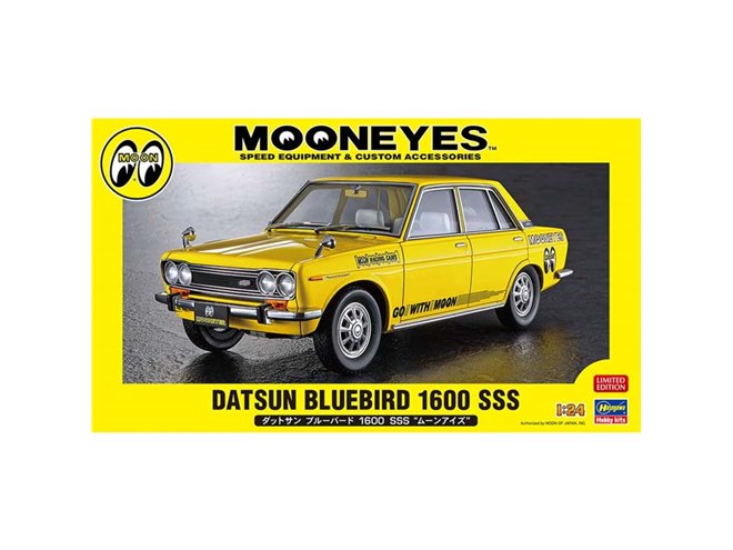 ムーンアイズ仕様の1/24模型「ダットサン ブルーバード 1600 SSS」が