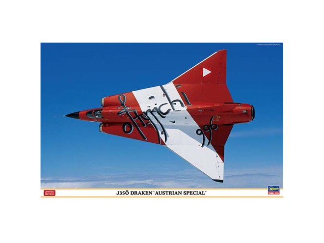 建国1千年記念塗装機版、オーストリア陸軍航空隊「J35O ドラケン」模型