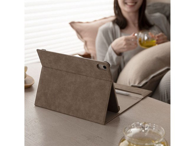 Hamee、上品なスエード調素材を採用した3つ折りiPadケース - 価格.com