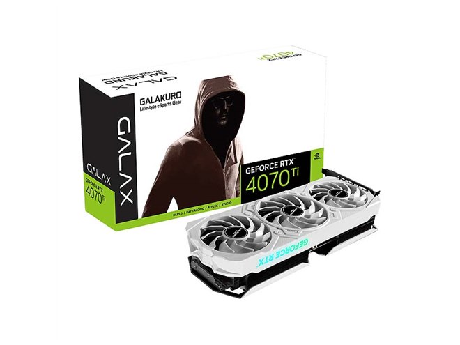 GALAKURO GAMING、ホワイトカラーの「GeForce RTX 4070 Ti」搭載 GALAKURO GAMING、ホワイトカラーの「GeForce RTX 4070 Ti」搭載