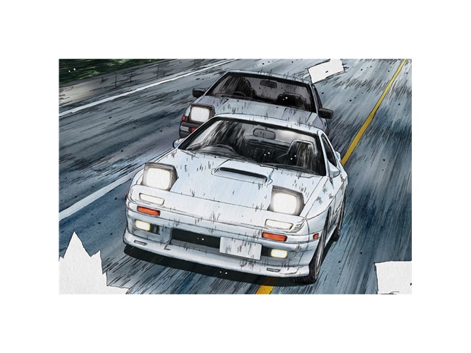 頭文字D」高橋涼介のFC3S RX-7をプラモ化、秋名山でのバトル仕様で再現