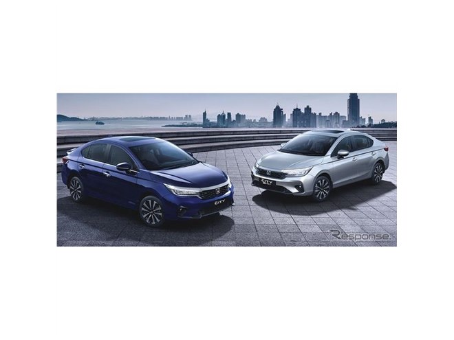 ホンダの小型ハイブリッドセダン『シティ』に改良新型、燃費は27.1km