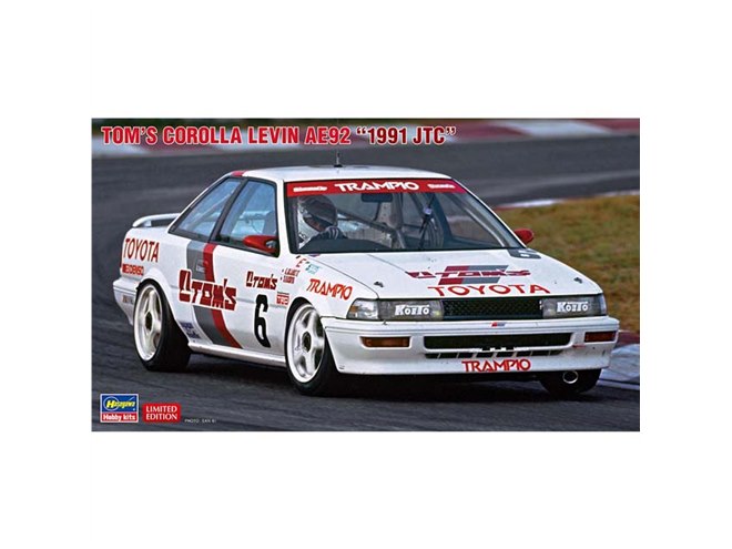 1991年JTC優勝車「トムス カローラ レビン AE92」1/24模型