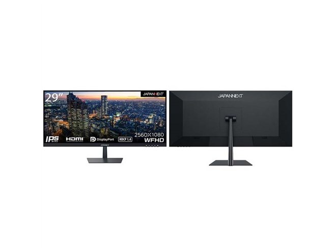 JAPANNEXT、アスペクト比21：9の29型ワイドフルHD液晶