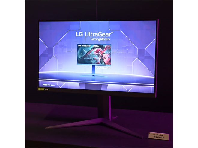 LG、360Hz駆動/応答速度1msの24.5型ゲーミングモニター「25GR75FG-B