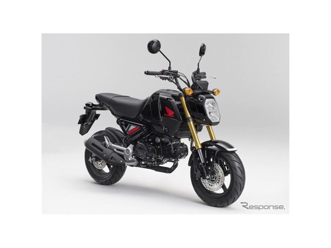 ホンダ グロム、カラーバリエーション変更…ブラックとレッドの2色を