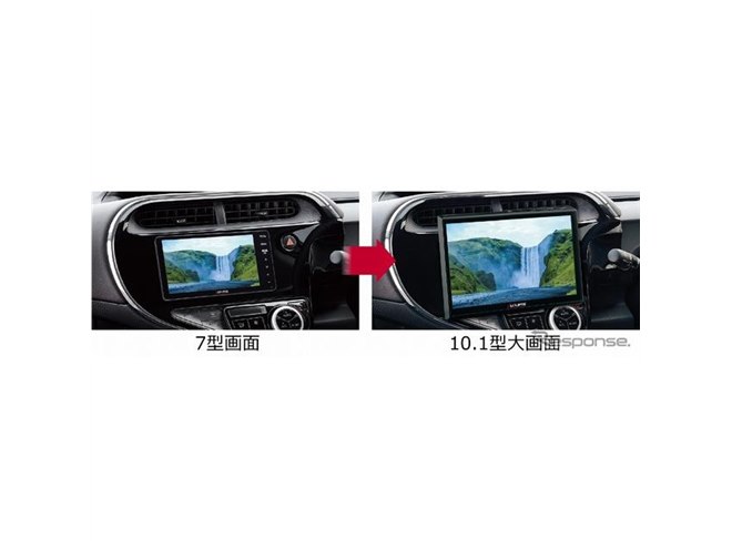 10.1型フローティング大画面のカーナビ/ディスプレイオーディオ