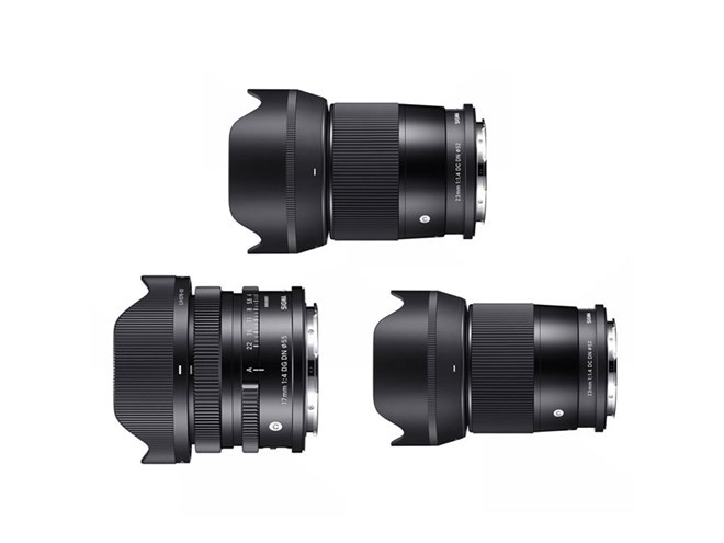 シグマ、フルサイズ用「50mm F2」「17mm F4」とAPS-C用「23mm F1