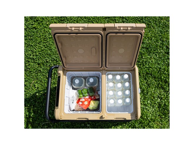 PowerArQ、マイナス20～20度で温度調節できる2室構造の容量45L