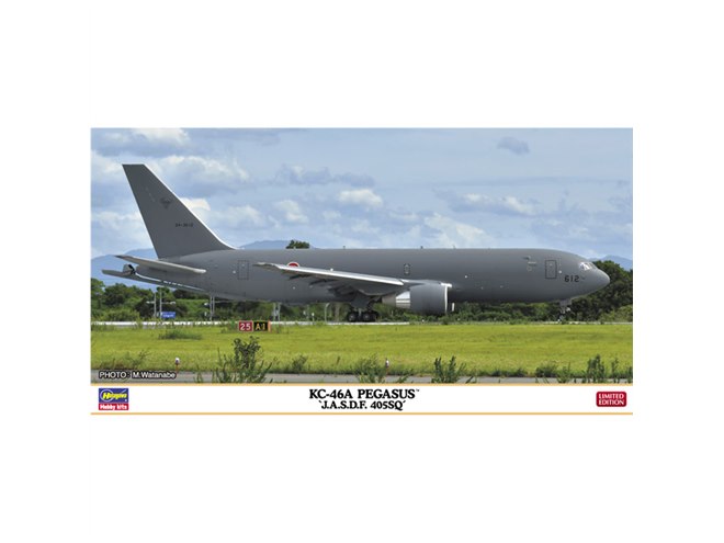 航空自衛隊所属機「KC-46A ペガサス」を再現した1/200スケール模型