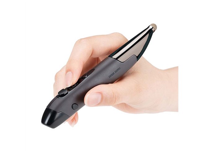 サンワ、ペンのように握れるBluetoothペン型マウス「MA-PBB317DS