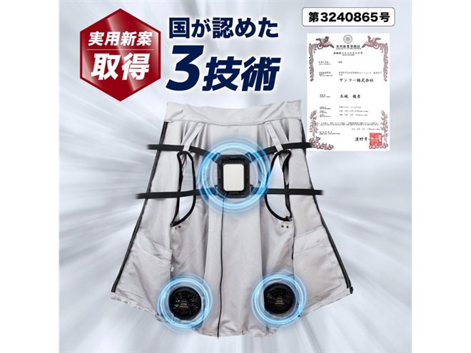 新品未開封　冷蔵服2 サンコー、冷却プレート＆Wファンを搭載した「冷蔵服2」を発売