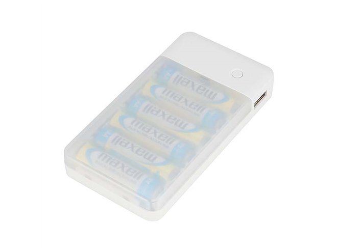 グリーンハウス、乾電池式モバイルバッテリー「GH-BTB36A-WH