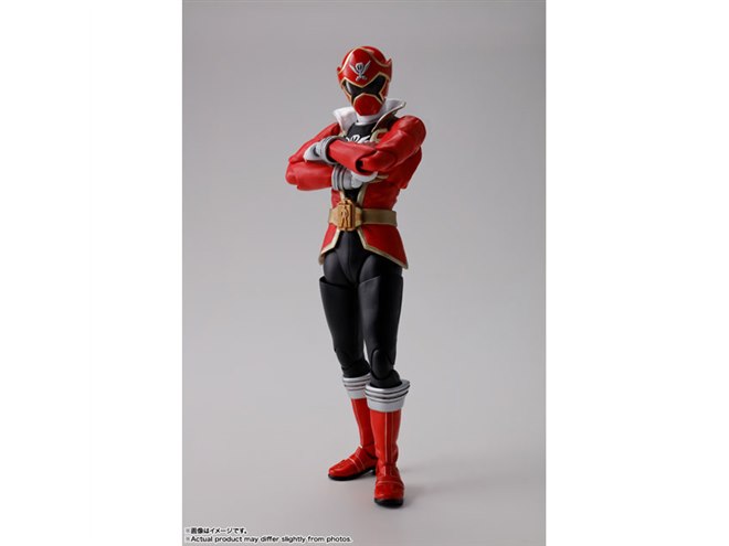 ゴーカイレッド」が真骨彫製法で立体化、スーツアクターの福沢博文氏が