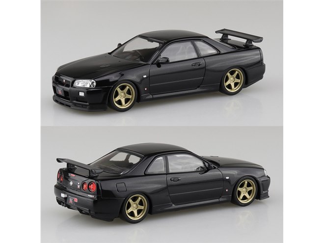 ニッサン R34スカイラインGT-R」スナップキットにベイサイドブルーなど