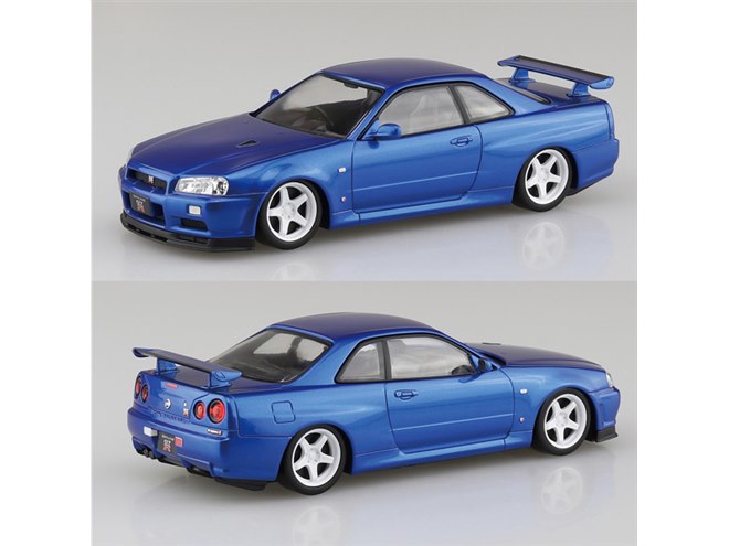 ニッサン R34スカイラインGT-R」スナップキットにベイサイドブルーなど