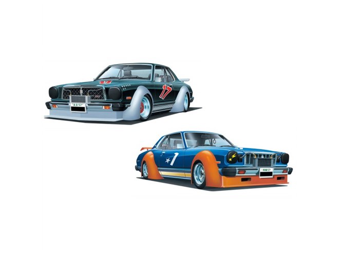 AOSHIMA、ワークス仕様で再現した「チェイサーSGS」「グランデマークII