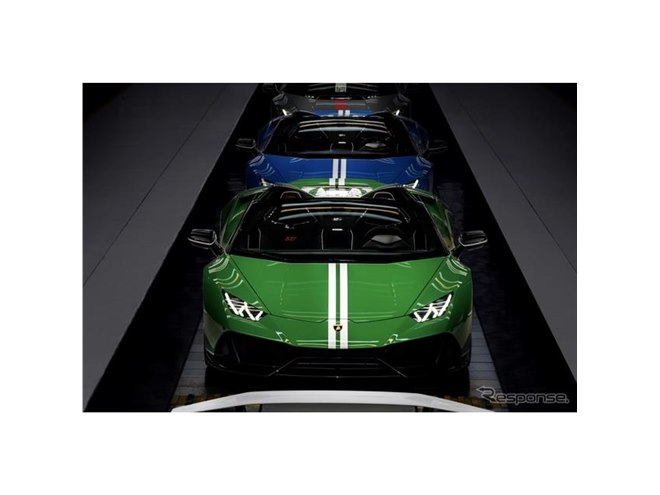 ランボルギーニ創業60周年記念車、「ウラカンEVOスパイダー」に…世界